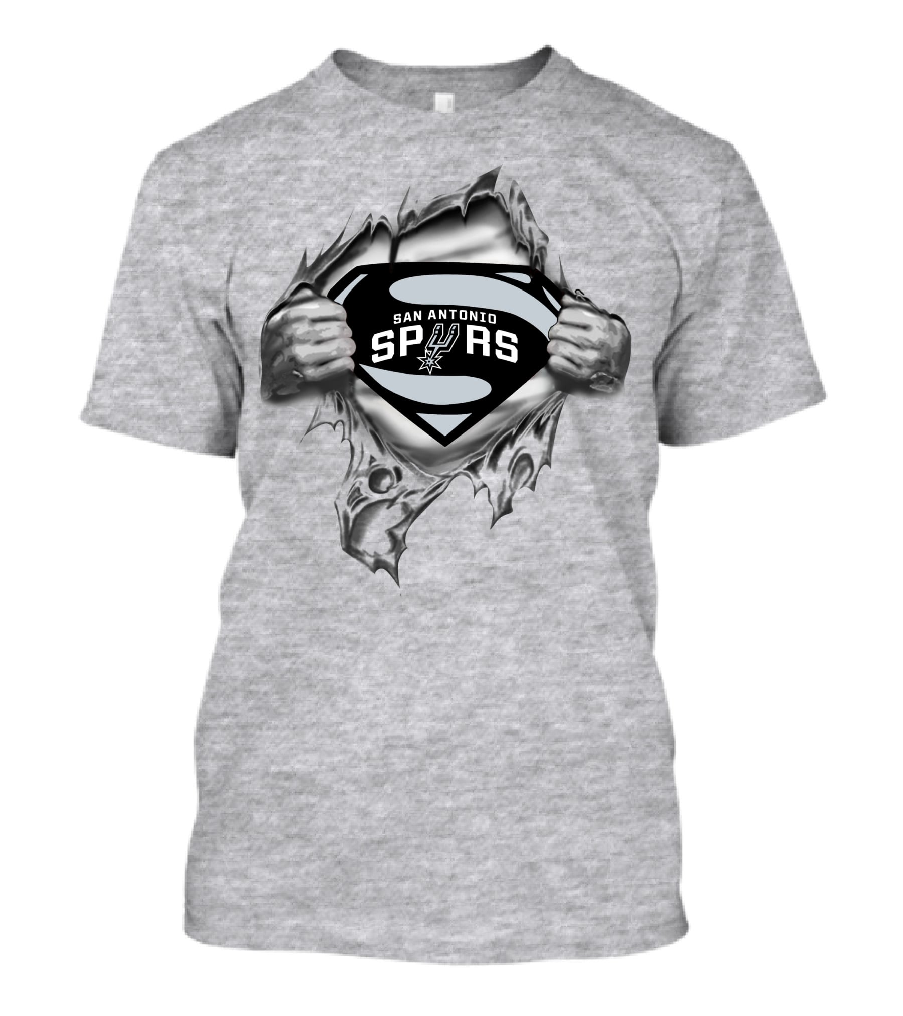 San Antonio Spurs Superman Logo Burst T-Shirt