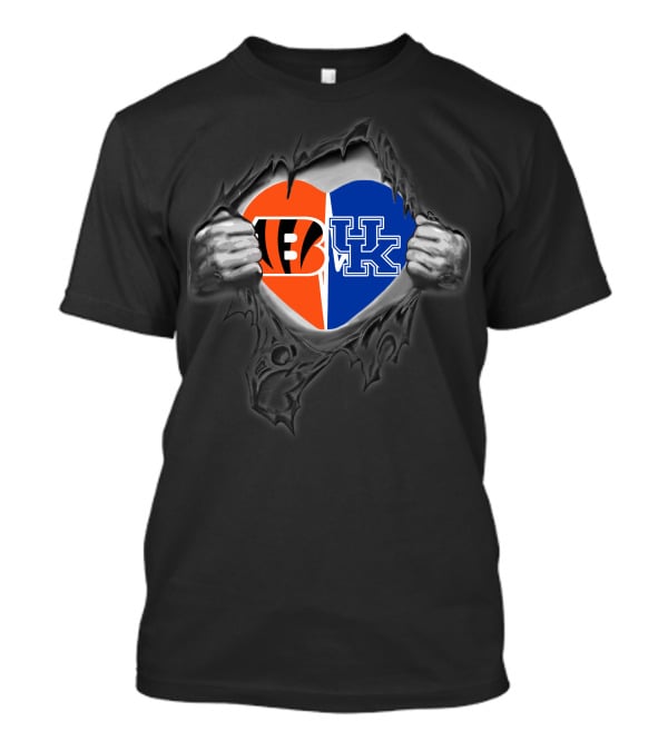 Bengals Kentucky UK Heart Logo T-Shirt
