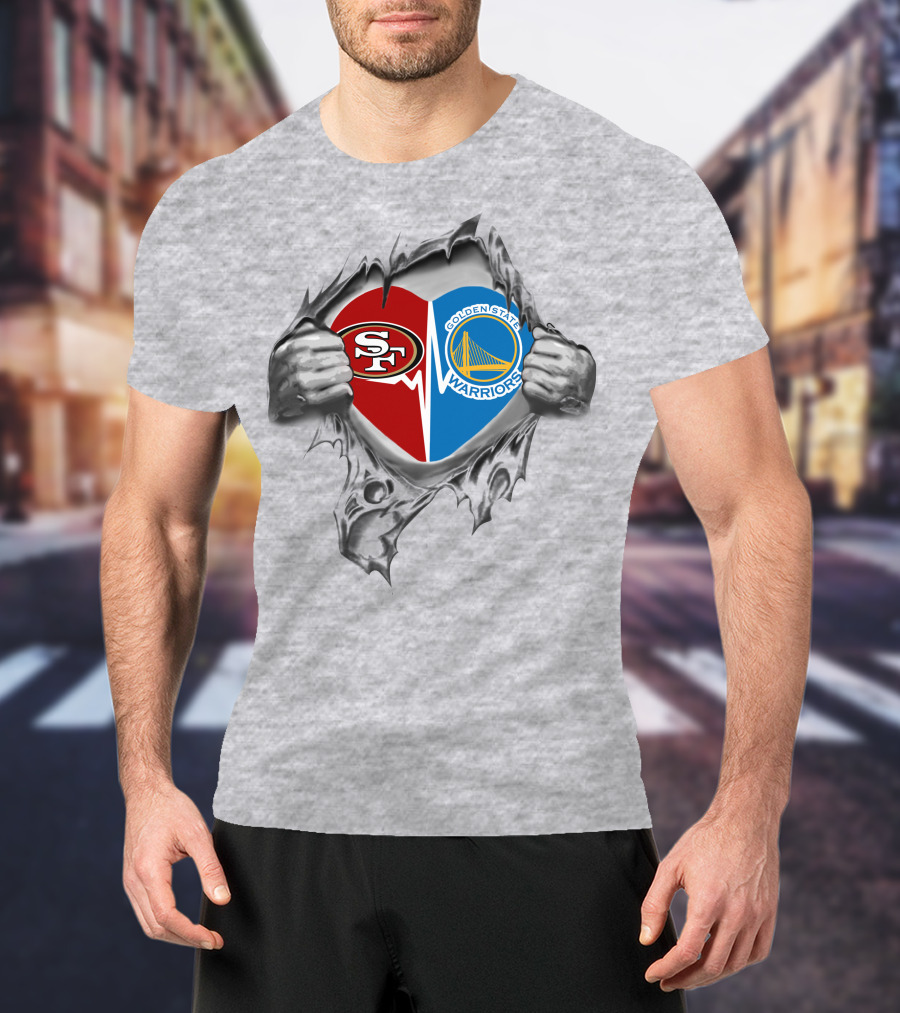 49Ers Warriors Heartbeat Passion Dual T-Shirt