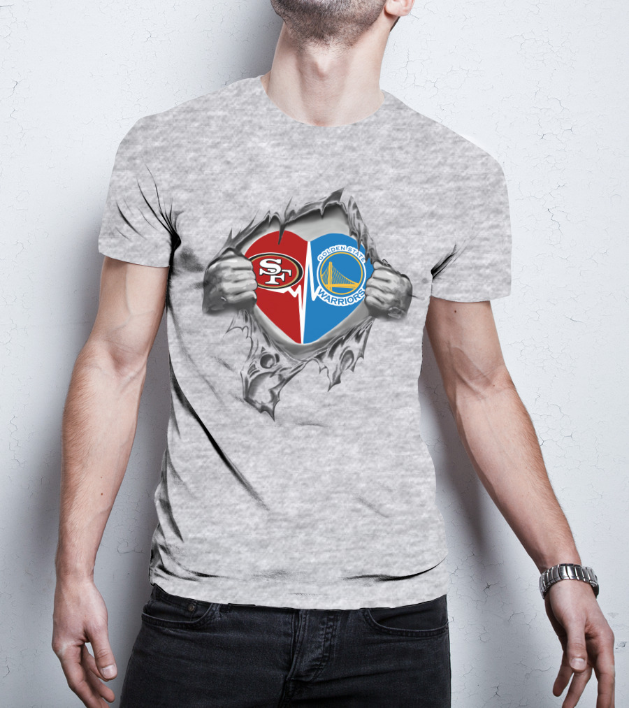 49Ers Warriors Heartbeat Passion Dual T-Shirt