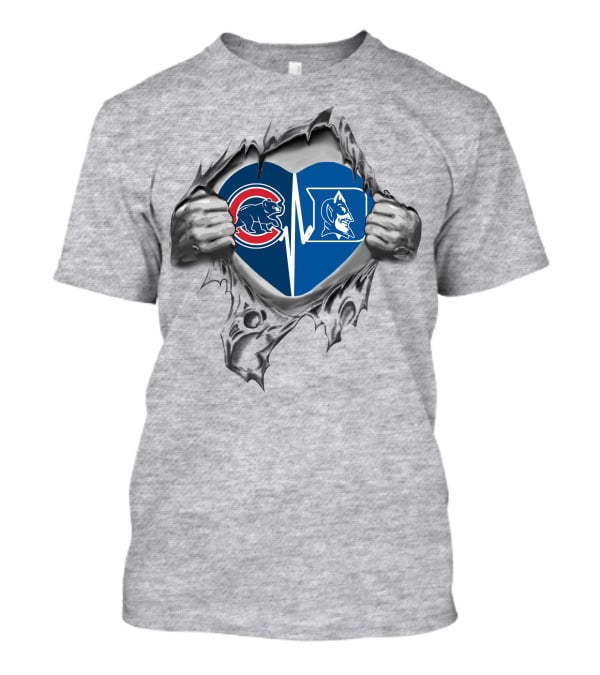 Cubs Bear Duke Blue Devil Heartbeat Passion T-Shirt