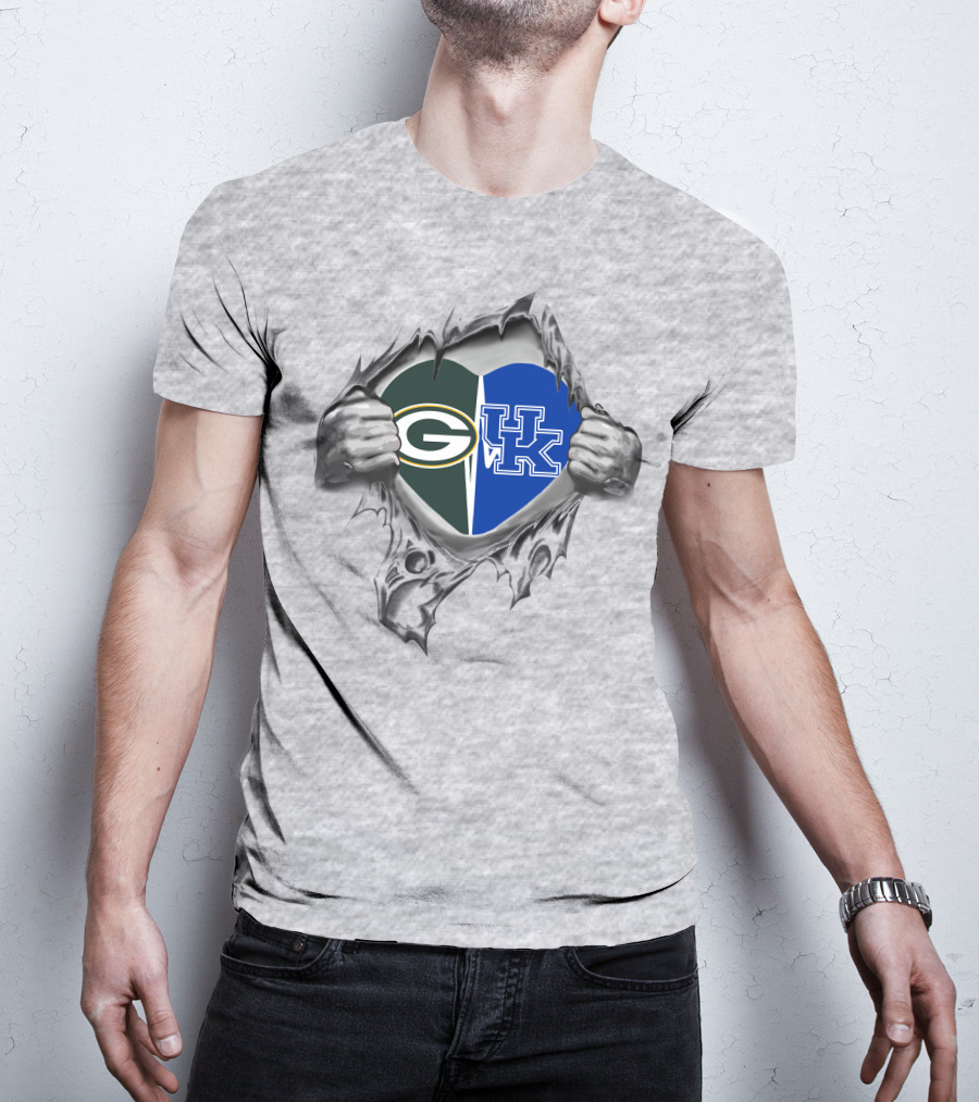 Packers Uk Kentucky Heart Split T-Shirt