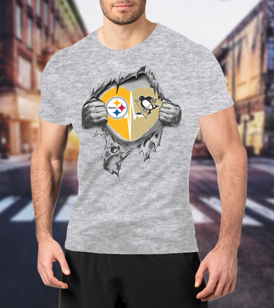 Steelers Penguins Heartfelt Loyalty T-Shirt