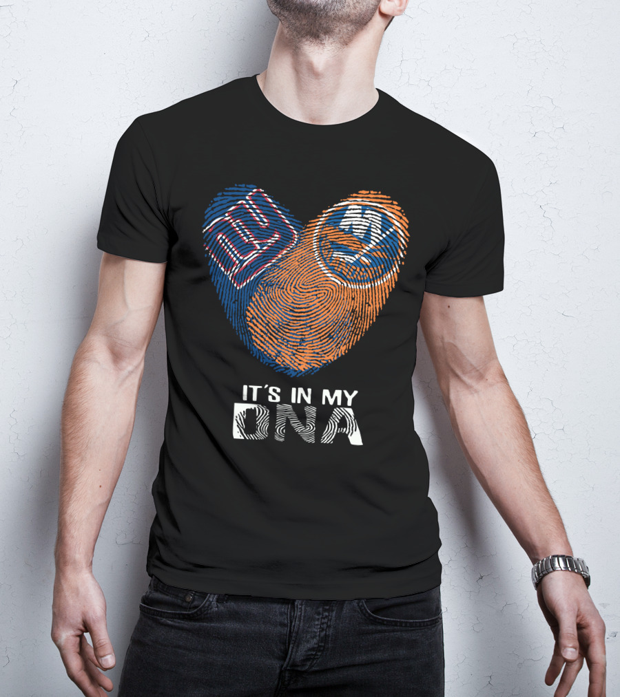 New York Giants Islanders It's In My DNA T-Shirt
