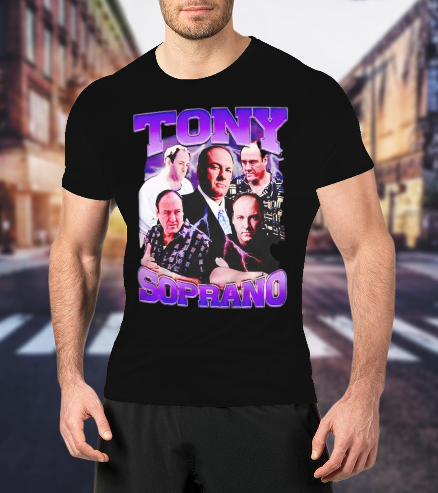 Tony Soprano The Sopranos Character Collage T-Shirt