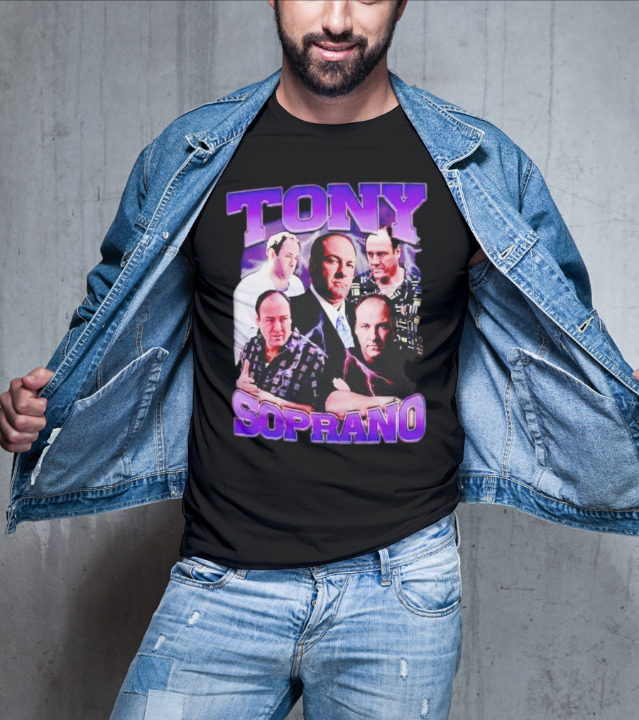 Tony Soprano The Sopranos Character Collage T-Shirt