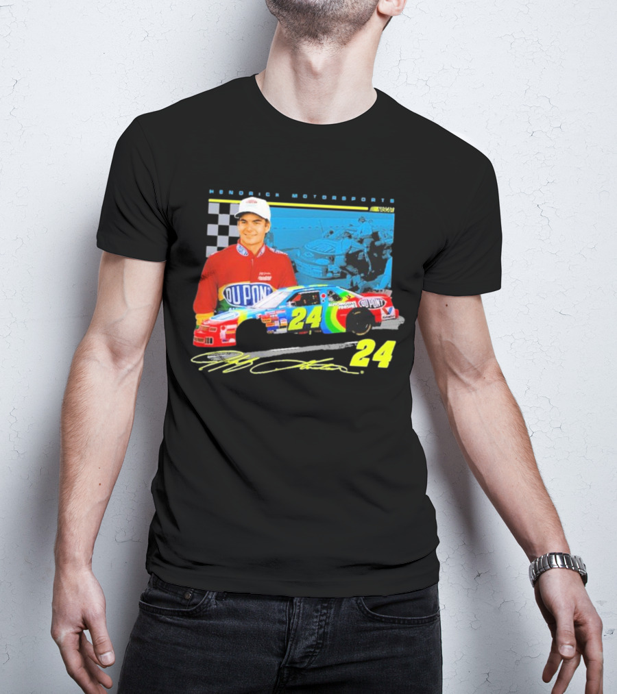 Jeff Gordon DuPont NASCAR 24 Hendrick Motorsports Legends Car Racing Team Collection T-Shirt