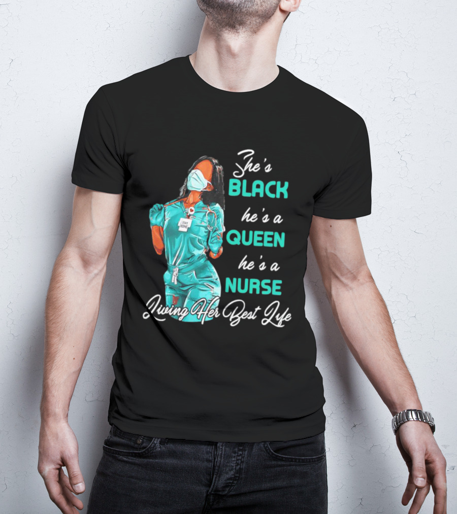 BLACK QUEEN NURSE Doing Her Thing T-Shirt