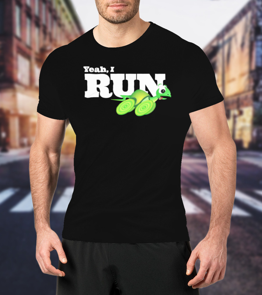 Turtle Yeah I Run Racing Green Run T-Shirt