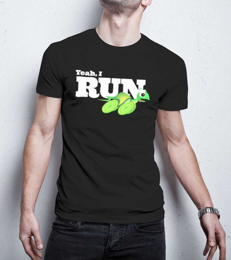 Turtle Yeah I Run Racing Green Run T-Shirt