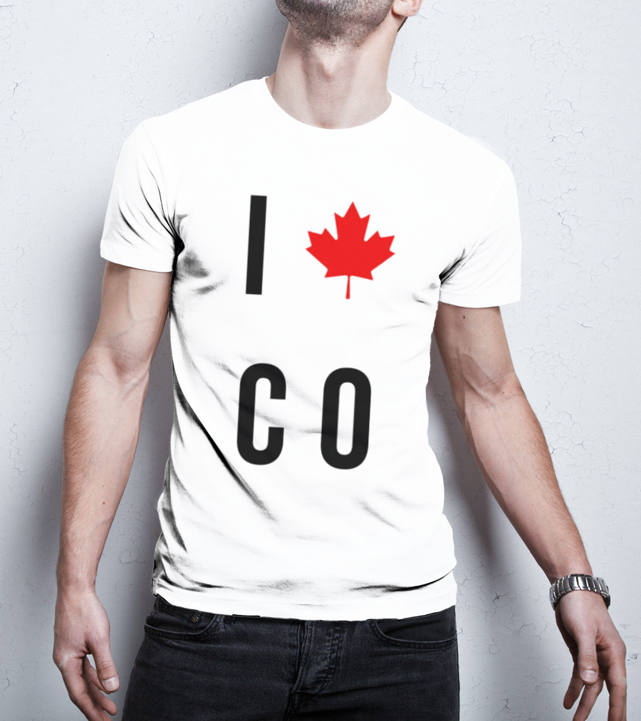 I Love Colorado Maple Leaf Co T-Shirt
