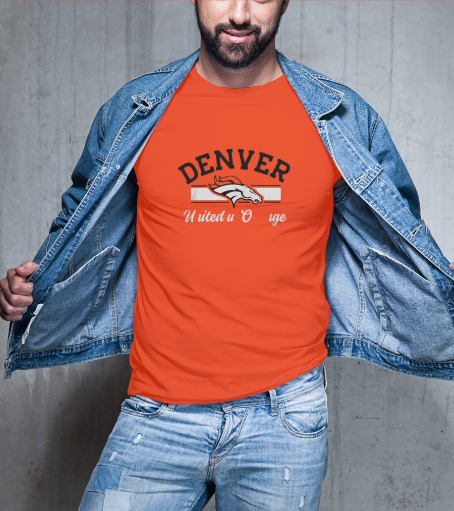 Denver Broncos United In Orange T-Shirt