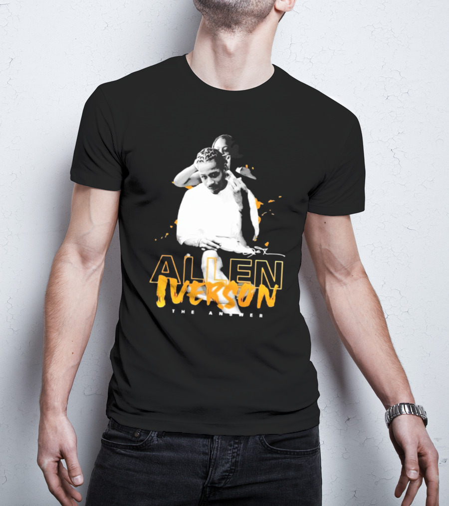 Allen Iverson The Answer Philadelphia 76ers Braided By His Mom Signature T-Shirt