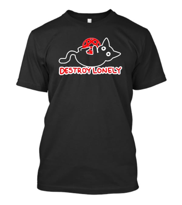 Destroy Lonely Cat With Red Ball T-Shirt