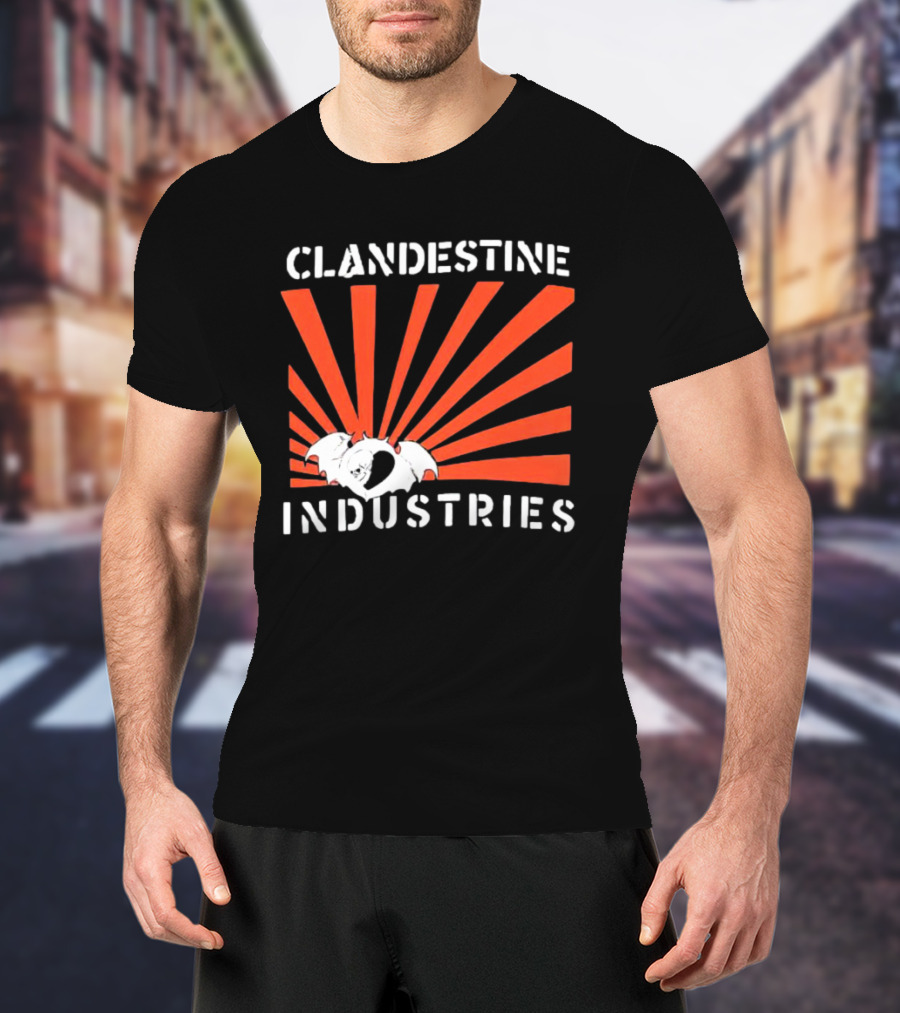 Clandestine Industries Bat Wings Sunburst T-Shirt
