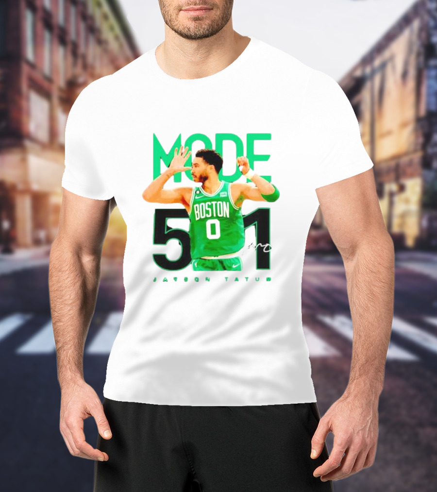 Jayson Tatum Boston Mode 51 Signature Points Game T-Shirt