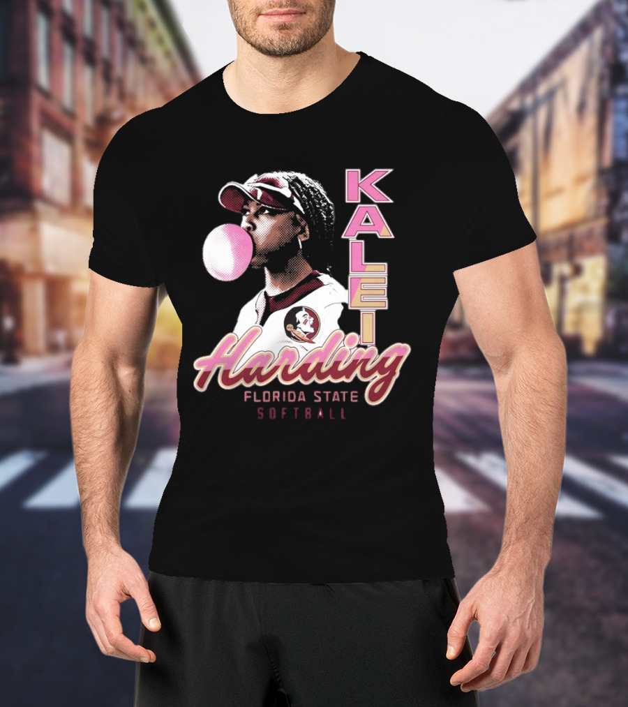 Kalei Harding Florida State Softball Bubblegum Pop T-Shirt
