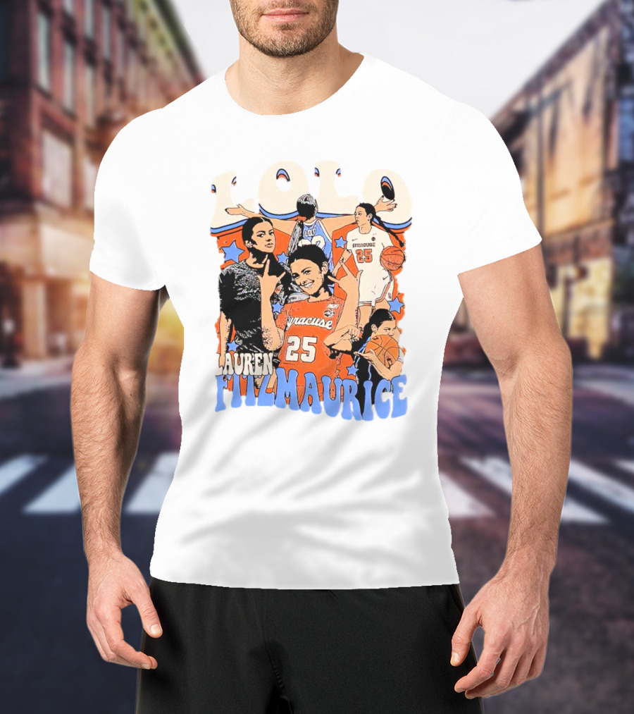 LOLO Lauren Fitzmaurice Syracuse 25 Basketball Vintage T-Shirt