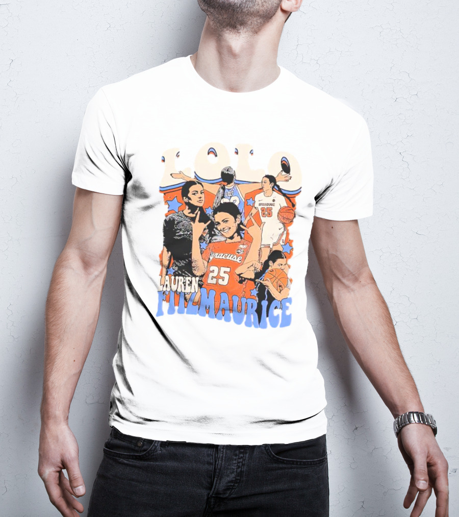 LOLO Lauren Fitzmaurice Syracuse 25 Basketball Vintage T-Shirt