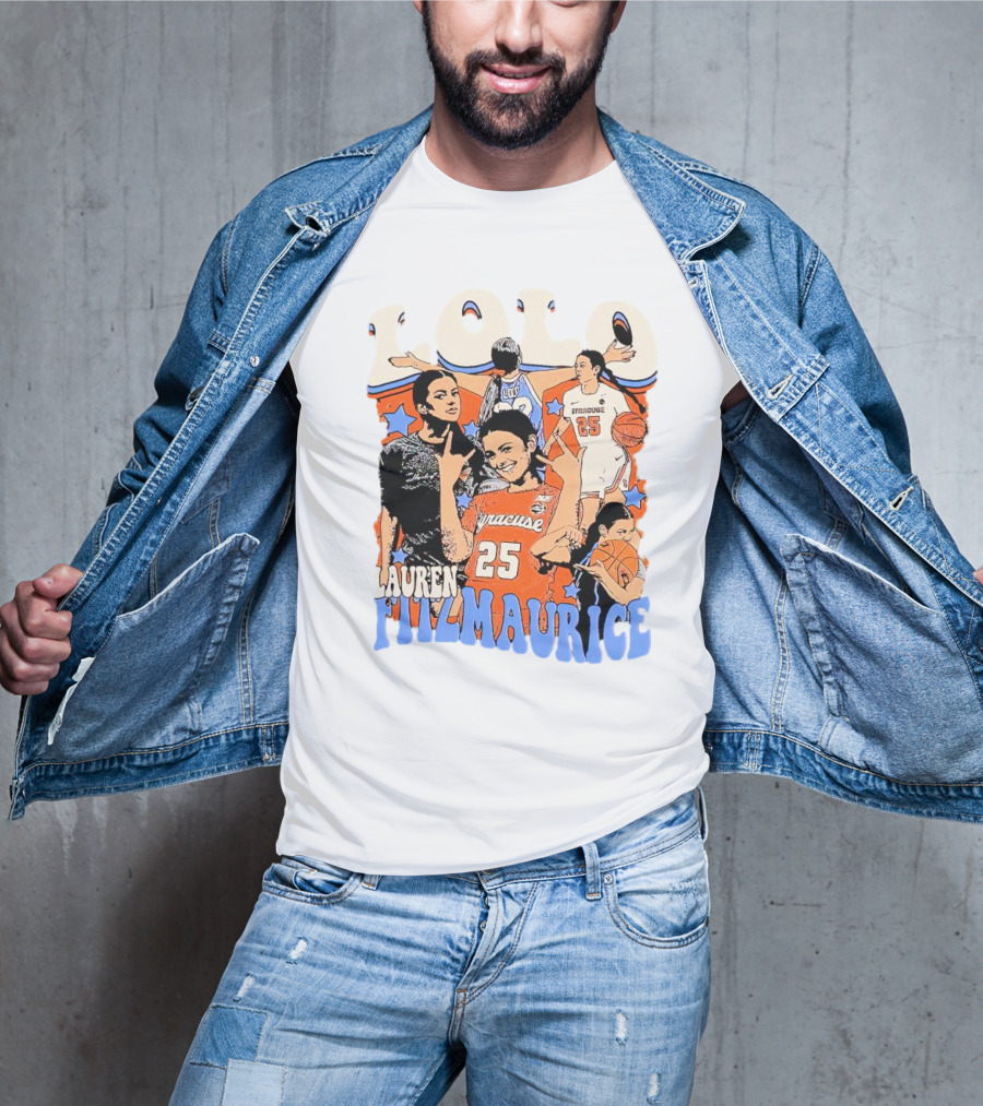 LOLO Lauren Fitzmaurice Syracuse 25 Basketball Vintage T-Shirt