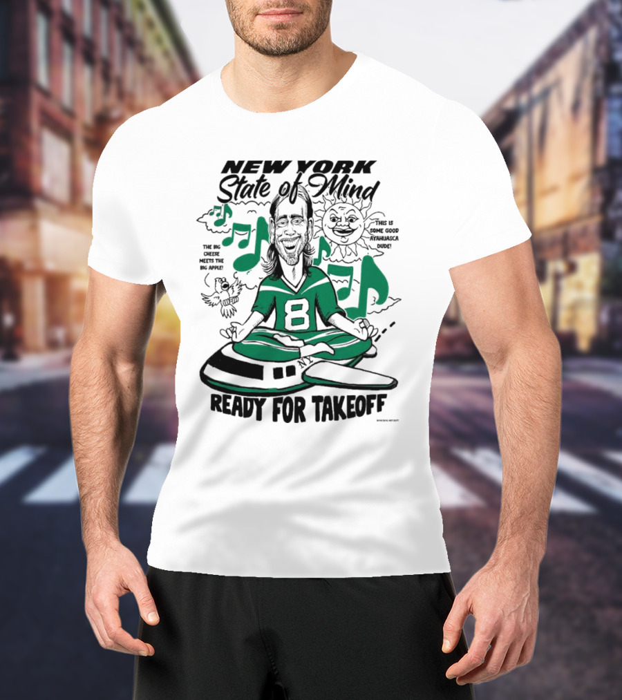 New York State Of Mind Jet 8 Ready For Takeoff Big Apple T-Shirt