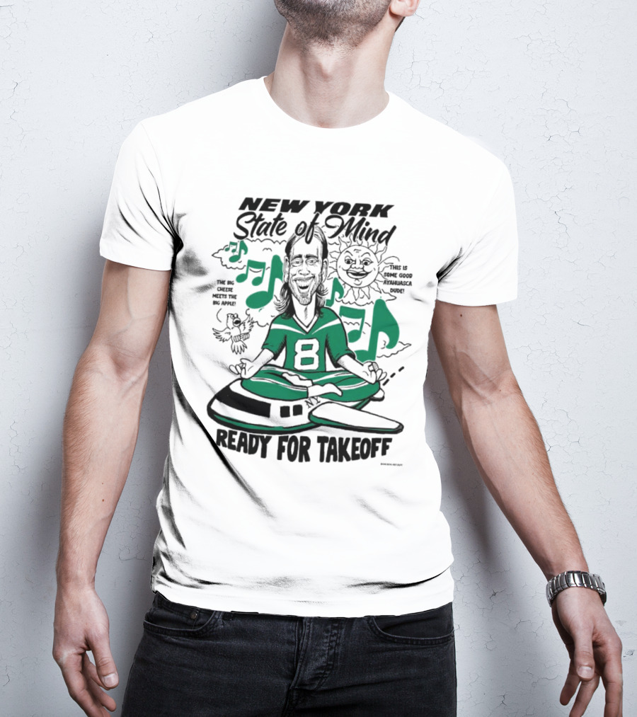 New York State Of Mind Jet 8 Ready For Takeoff Big Apple T-Shirt