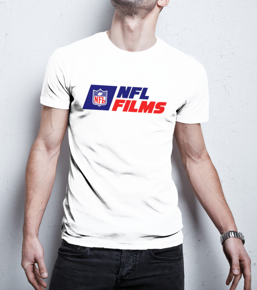 NFL Films Official Logo With Red And Blue Shield T-Shirt