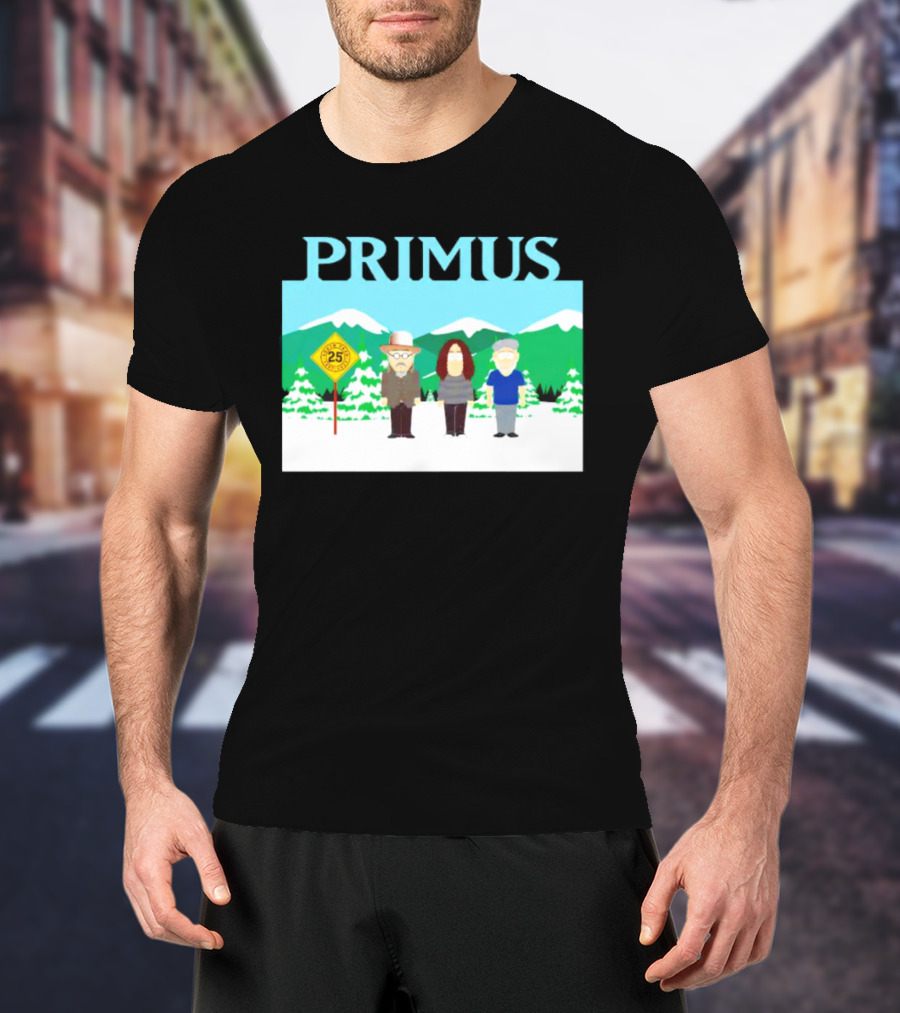 Primus 25 Years South Park Winter Scene T-Shirt