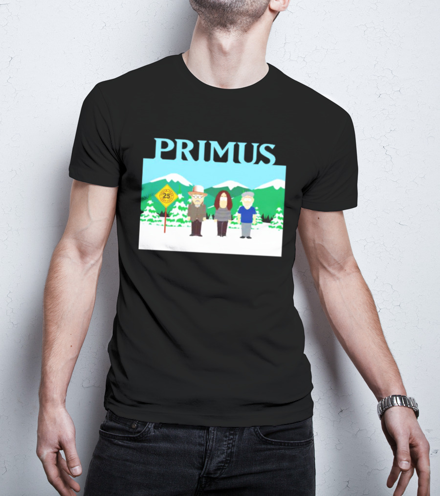 Primus 25 Years South Park Winter Scene T-Shirt