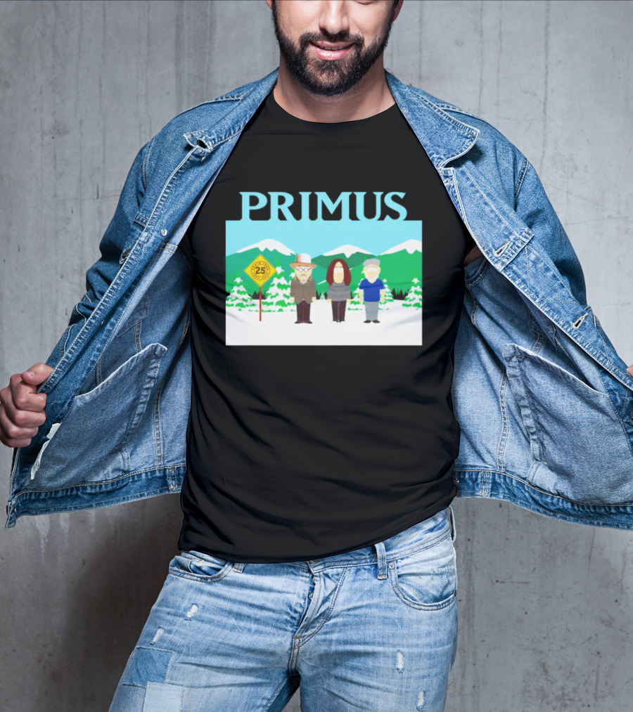 Primus 25 Years South Park Winter Scene T-Shirt
