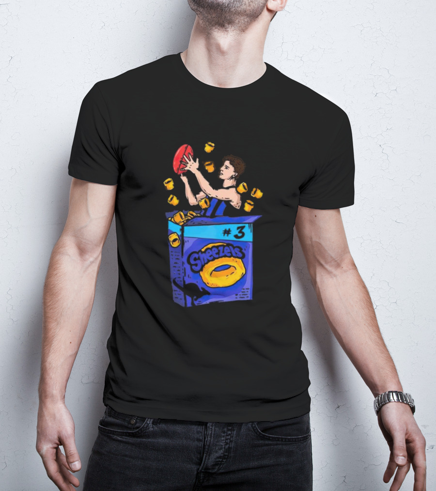 Sheezel’s Cheezels #3 Football Box With Yellow Chips And Player T-Shirt