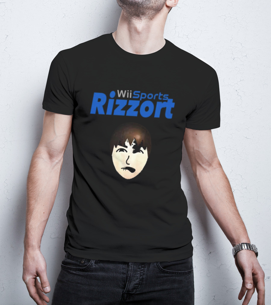 Wii Sports Rizzort Meme Gaming Parody With Character Face T-Shirt