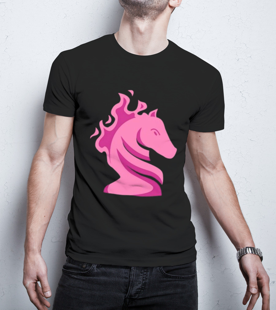 Gotham Knights Chess Symbolic Flaming Horse T-Shirt