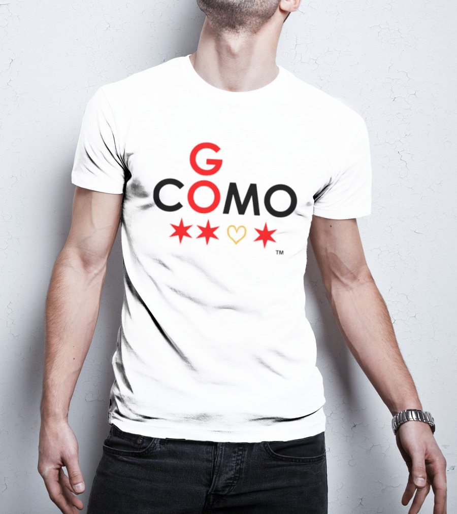G COMO Red Stars Heart T-Shirt