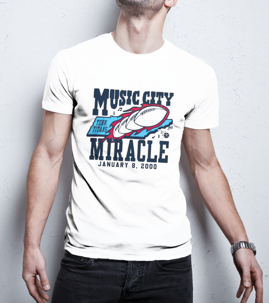 Music City Miracle Tennessee Titans January 8 2000 T-Shirt