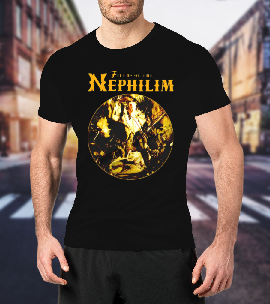 Fields Of The Nephilim Elizium Abstract Circle T-Shirt