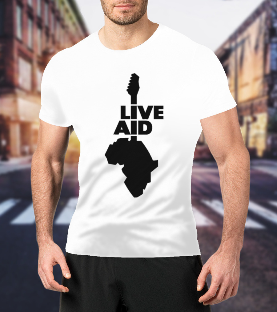 Live Aid Guitar Africa T-Shirt