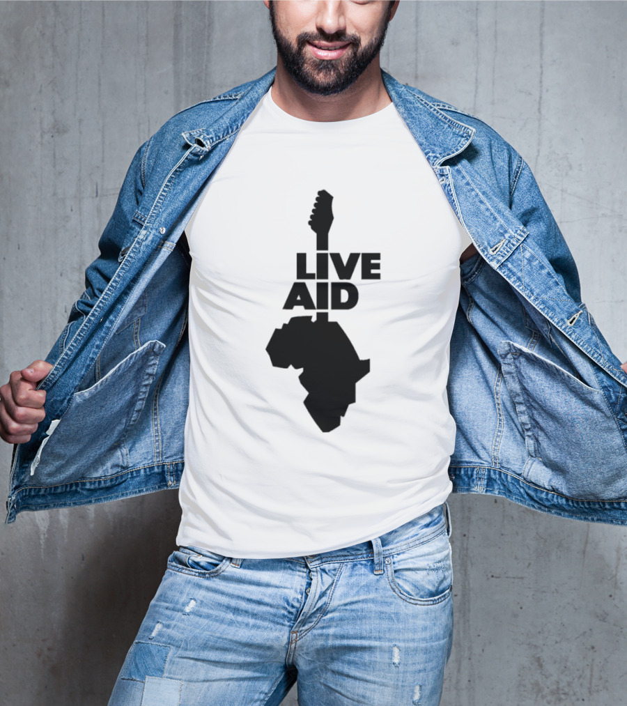 Live Aid Guitar Africa T-Shirt