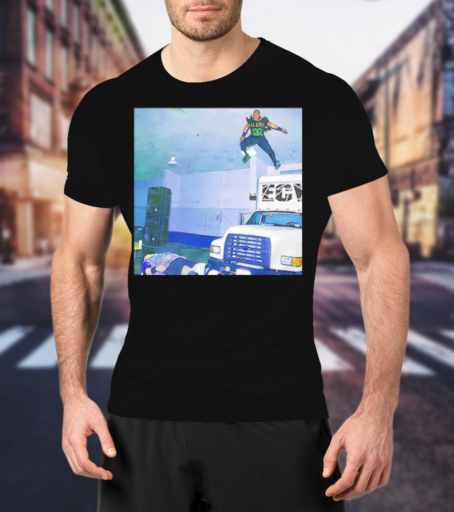 Jerome Young New Jack Flying ECW Truck Arena Scene T-Shirt