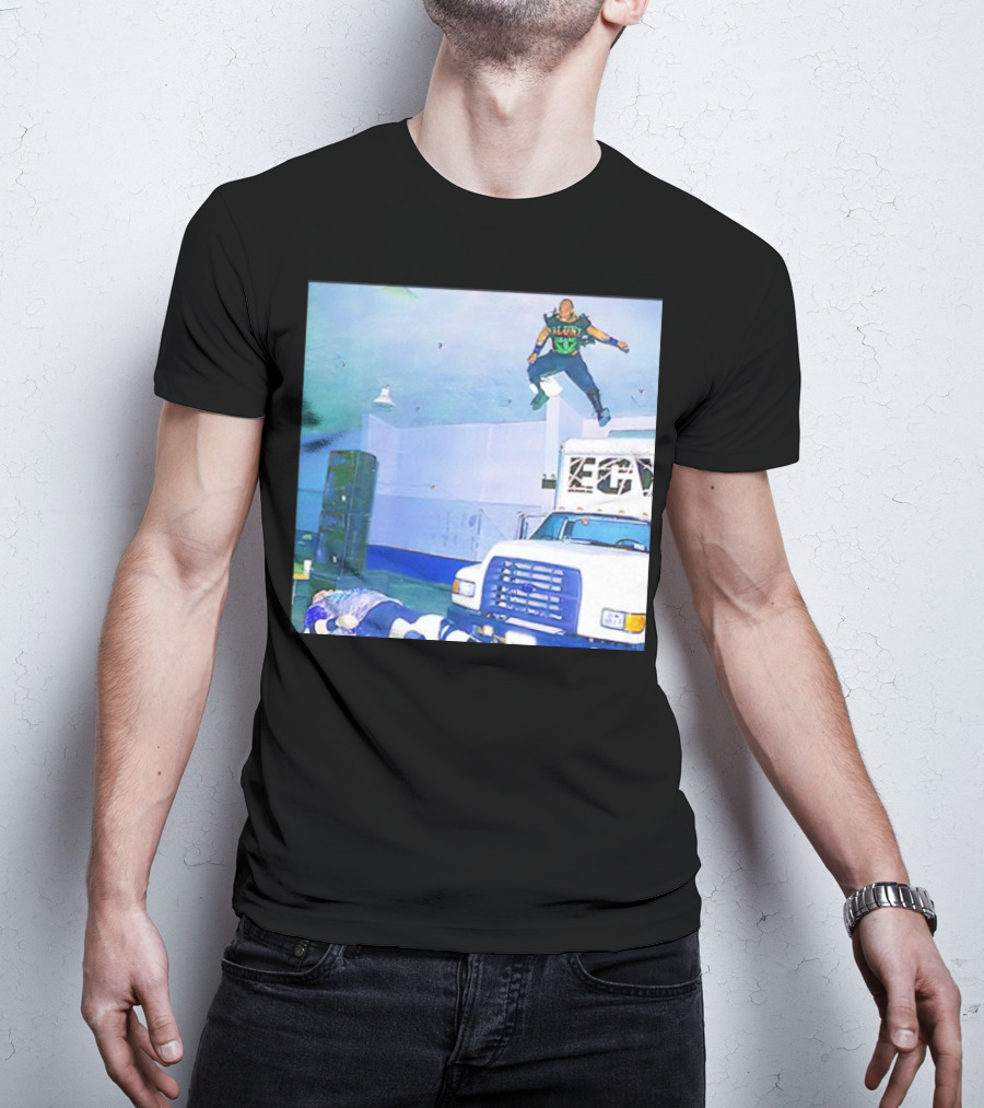 Jerome Young New Jack Flying ECW Truck Arena Scene T-Shirt