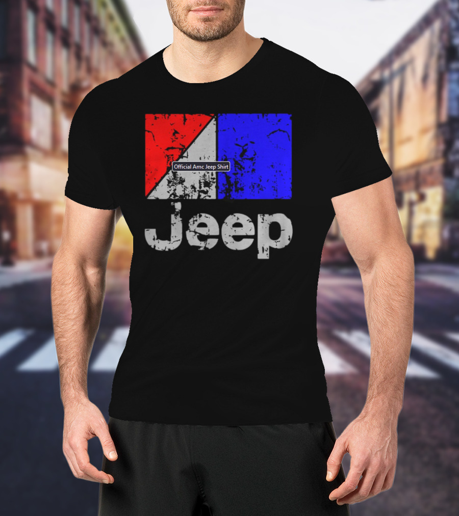 AMC Jeep Red Blue T-Shirt