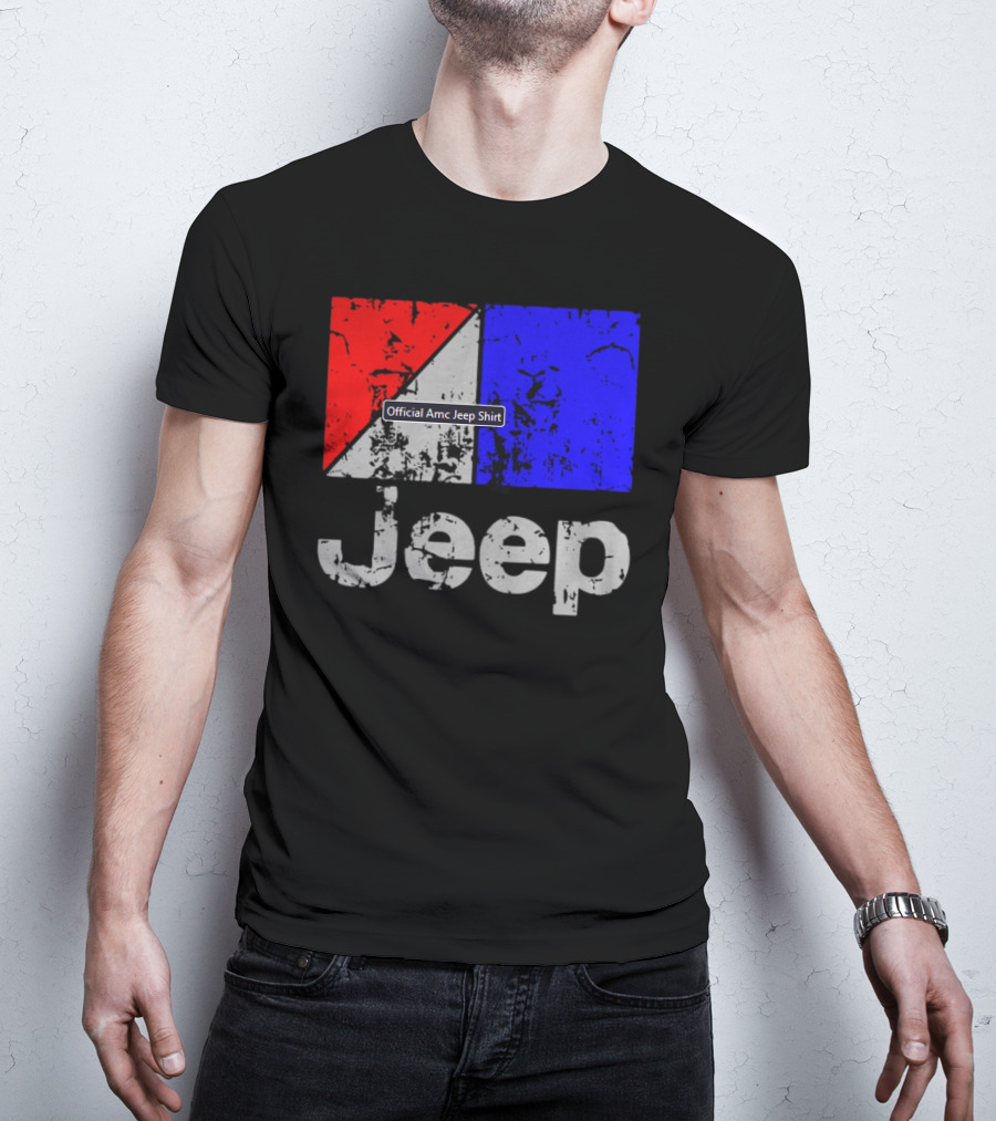AMC Jeep Red Blue T-Shirt