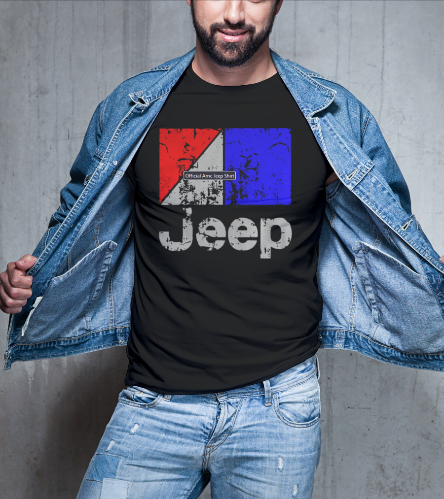 AMC Jeep Red Blue T-Shirt