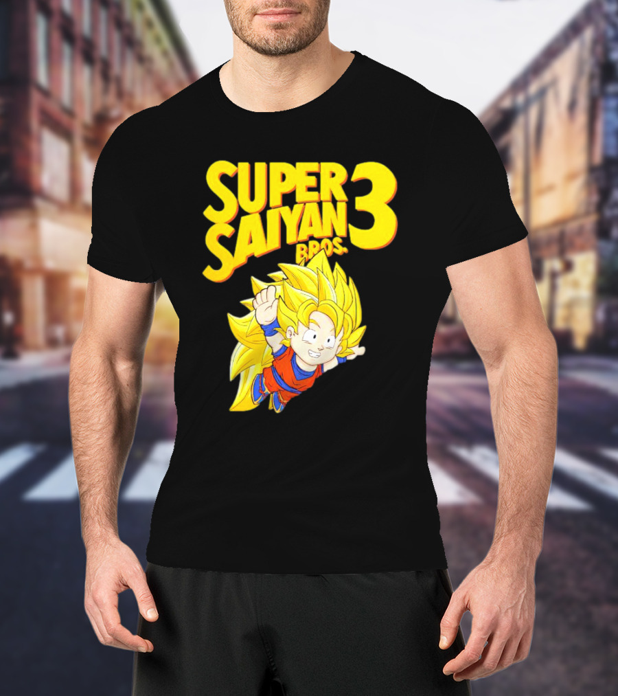 Super Saiyan 3 Bros Vintage Gaming Fusion T-Shirt