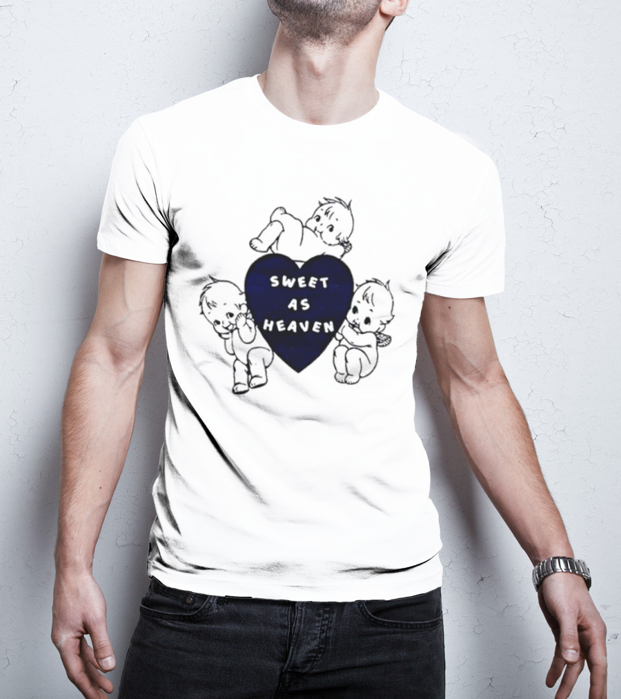 Sweet As Heaven Heart With Adorable Babies T-Shirt