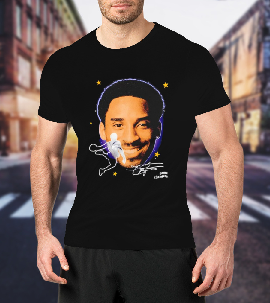 Kobe Bryant Game Changers Starry Big Face T-Shirt