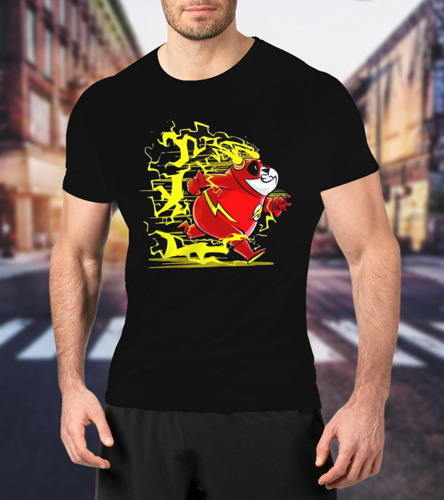 Flash Panda Velocipanda Lightning Hero Charge T-Shirt
