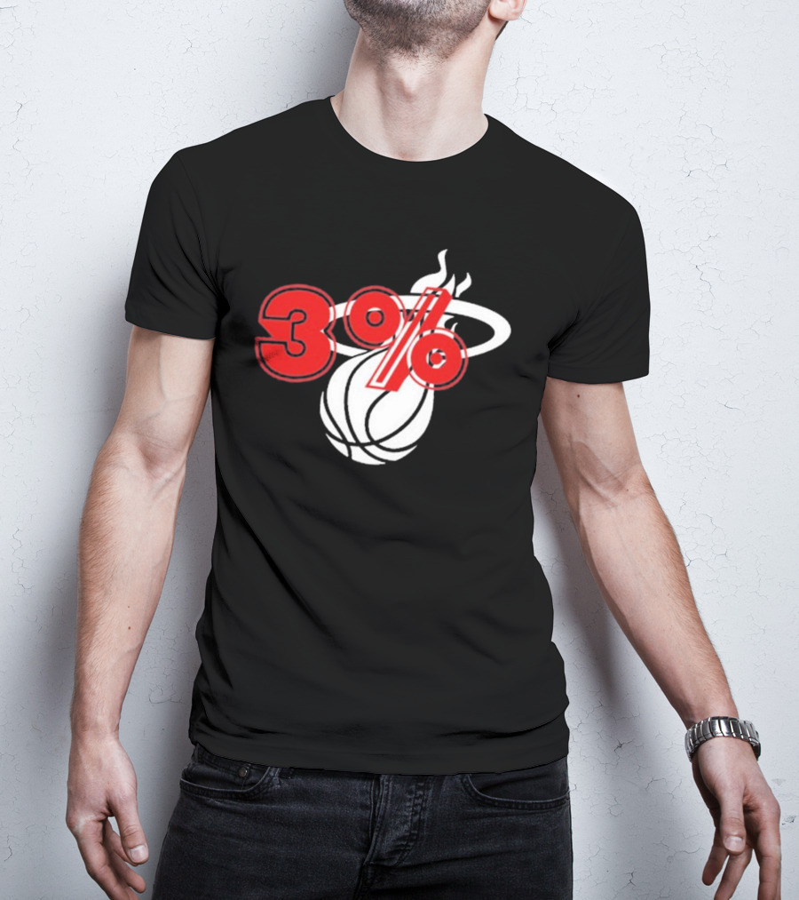 3% Heat Culture Miami Basketball T-Shirt