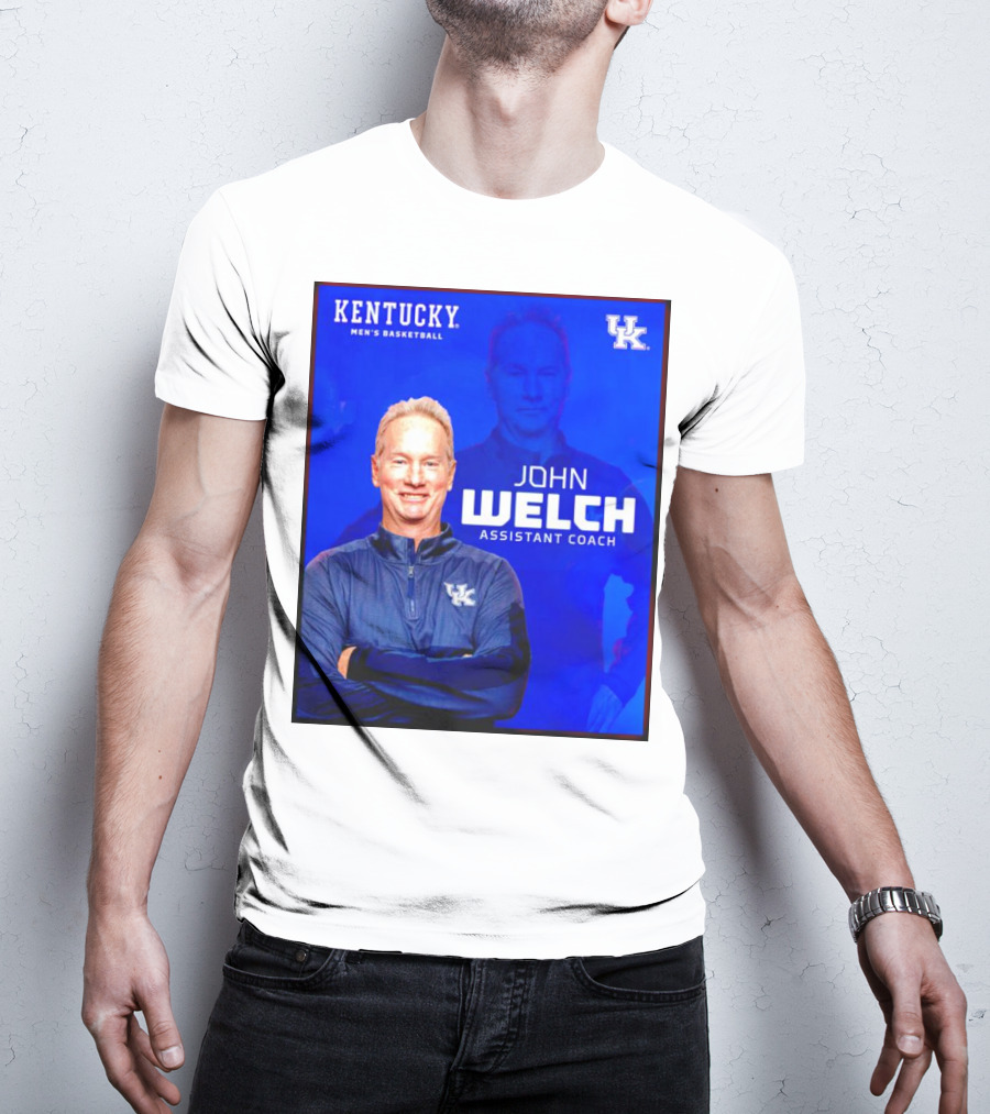 Kentucky Men's Basketball John Welch Assistant Coach UK T-Shirt