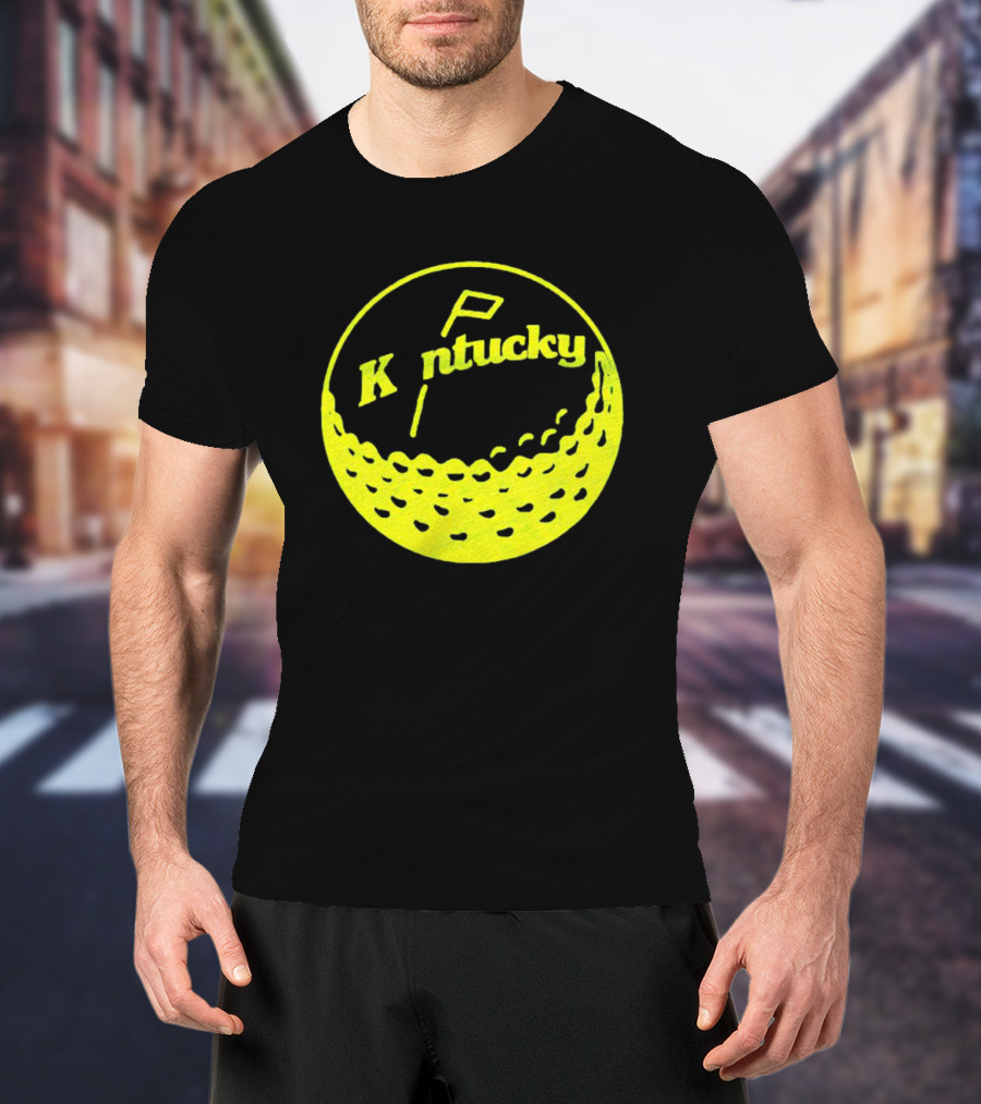 Kentucky Golf Ball Logo With Retro T-Shirt
